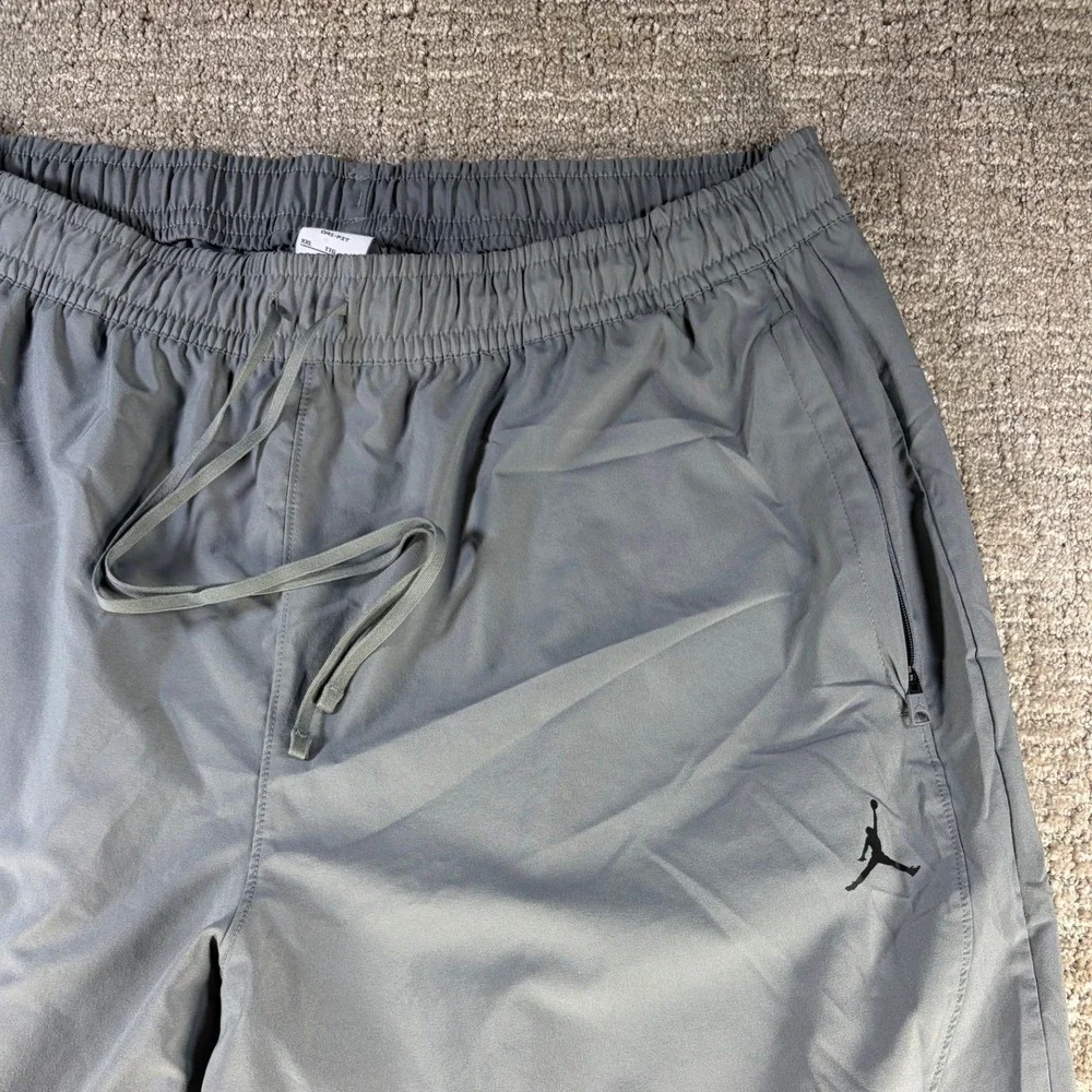 Jordan Dri-FIT Athletic Pants Zipper Pockets Gray XXL Mens Polyester